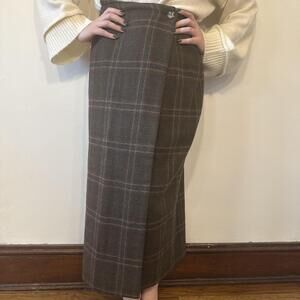 Vintage GH Bass and Co. Wool Plaid Longskirt